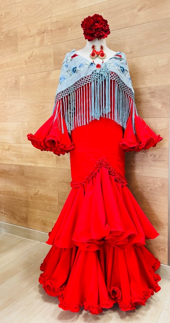 vestido Sevilla rojo