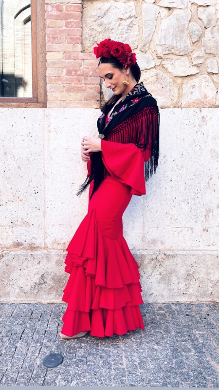 vestido flamenca cadiz rojo 3 2