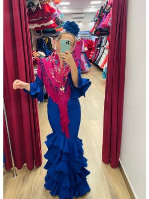Vestido de Flamenca Córdoba azulón